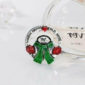 3/$12~Adorable Snowman Brooch